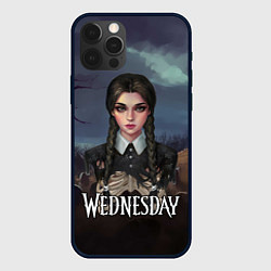 Чехол iPhone 12 Pro Max Уэнсдэй арт