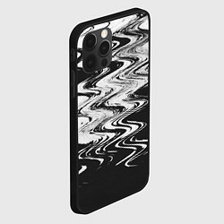 Чехол для iPhone 12 Pro Max Чёрная вода паттерн, цвет: 3D-черный — фото 2