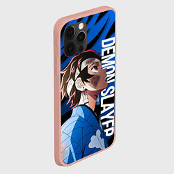 Чехол для iPhone 12 Pro Max Demon slayer - Танджиров с повязкой, цвет: 3D-светло-розовый — фото 2