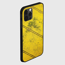 Чехол для iPhone 12 Pro Max Абстрактная ярко-золотая текстура, цвет: 3D-черный — фото 2