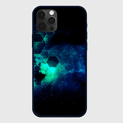Чехол для iPhone 12 Pro Max Блики космоса, цвет: 3D-черный