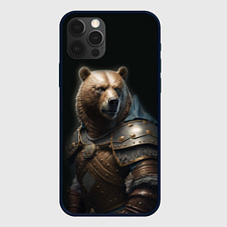 Чехол для iPhone 12 Pro Max Медведь в доспехах, цвет: 3D-черный