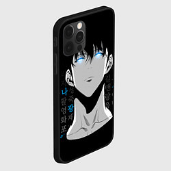 Чехол для iPhone 12 Pro Max Сон Джин Ву и корейские символы, цвет: 3D-черный — фото 2