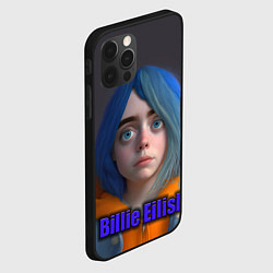 Чехол для iPhone 12 Pro Max Портрет Билли Айлиш в исполнении нейросети, цвет: 3D-черный — фото 2