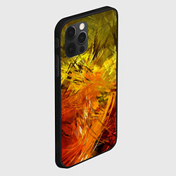 Чехол для iPhone 12 Pro Max Крисстализация пламени, цвет: 3D-черный — фото 2