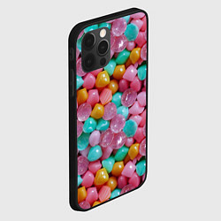 Чехол для iPhone 12 Pro Max Конфетные камешки Монпансье, цвет: 3D-черный — фото 2
