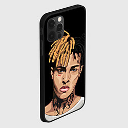 Чехол для iPhone 12 Pro Max XXXTentacion art, цвет: 3D-черный — фото 2