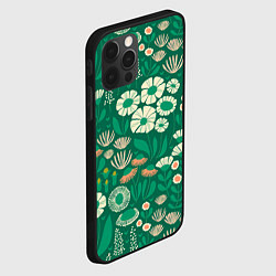 Чехол для iPhone 12 Pro Max Поле цветов, цвет: 3D-черный — фото 2