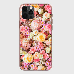 Чехол для iPhone 12 Pro Max Тысяча цветов, цвет: 3D-светло-розовый