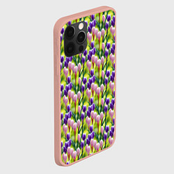 Чехол для iPhone 12 Pro Max Весенние крокусы, цвет: 3D-светло-розовый — фото 2