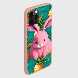 Чехол для iPhone 12 Pro Max Pink rabbit, цвет: 3D-светло-розовый — фото 2