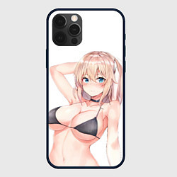 Чехол для iPhone 12 Pro Max Waifu in dark swimsuit, цвет: 3D-черный