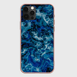 Чехол для iPhone 12 Pro Max Тёмный магический лёд, цвет: 3D-светло-розовый