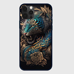 Чехол iPhone 12 Pro Max Тигр Irezumi