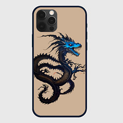 Чехол iPhone 12 Pro Max Irezumi - японский дракон