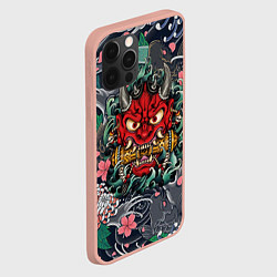 Чехол для iPhone 12 Pro Max Irazumi devil и волны, цвет: 3D-светло-розовый — фото 2