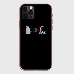 Чехол iPhone 12 Pro Max Надпись think