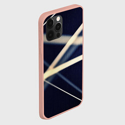Чехол для iPhone 12 Pro Max Полосатая абстракция, цвет: 3D-светло-розовый — фото 2