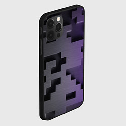 Чехол для iPhone 12 Pro Max Кубический лабиринт, цвет: 3D-черный — фото 2