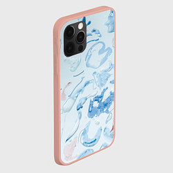 Чехол для iPhone 12 Pro Max Льдинки в абстракции, цвет: 3D-светло-розовый — фото 2