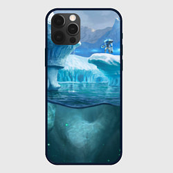 Чехол для iPhone 12 Pro Max Subnautica - КРАБ на леднике, цвет: 3D-черный
