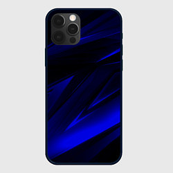 Чехол iPhone 12 Pro Max Geometry blue stripes