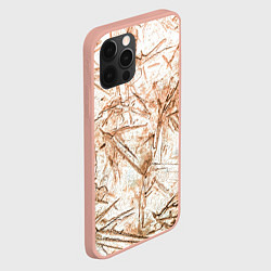 Чехол для iPhone 12 Pro Max Резкие контуры, цвет: 3D-светло-розовый — фото 2