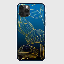 Чехол для iPhone 12 Pro Max Vanguard floral pattern, цвет: 3D-черный