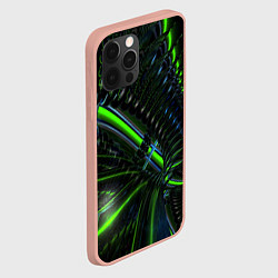 Чехол для iPhone 12 Pro Max Светящиеся лучи узор, цвет: 3D-светло-розовый — фото 2