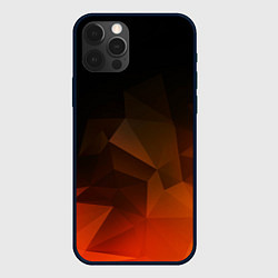 Чехол для iPhone 12 Pro Max Абстрактное пламя, цвет: 3D-черный
