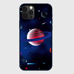 Чехол для iPhone 12 Pro Max Космос, звёзды, цвет: 3D-черный