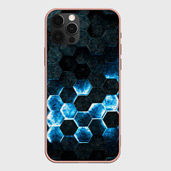Чехол iPhone 12 Pro Max Соты с подсветкой