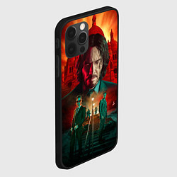 Чехол для iPhone 12 Pro Max John Wick catholic church Paris, цвет: 3D-черный — фото 2