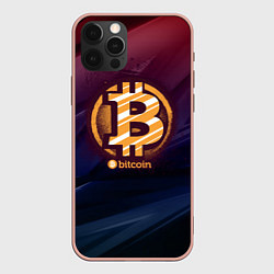 Чехол iPhone 12 Pro Max Биткоин монетка