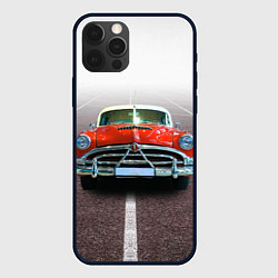 Чехол для iPhone 12 Pro Max Классический американский автомобиль 50-х Hudson H, цвет: 3D-черный