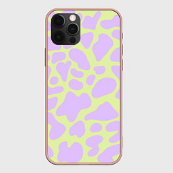 Чехол для iPhone 12 Pro Max Пятна скорлупы дракона - паттерн, цвет: 3D-светло-розовый