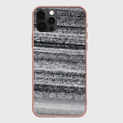 Чехол для iPhone 12 Pro Max Белый шум, цвет: 3D-светло-розовый