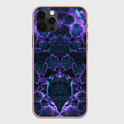 Чехол для iPhone 12 Pro Max Фрактальное искусство, цвет: 3D-светло-розовый