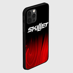 Чехол для iPhone 12 Pro Max Skillet red plasma, цвет: 3D-черный — фото 2