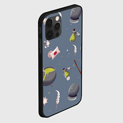 Чехол для iPhone 12 Pro Max Паттерн с магическими принадлежностями, цвет: 3D-черный — фото 2