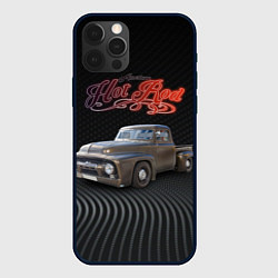 Чехол для iPhone 12 Pro Max Хот род на базе модели Ford F-100, цвет: 3D-черный