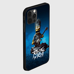 Чехол для iPhone 12 Pro Max Simpson rock, цвет: 3D-черный — фото 2