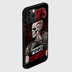 Чехол для iPhone 12 Pro Max Punks not dead, цвет: 3D-черный — фото 2