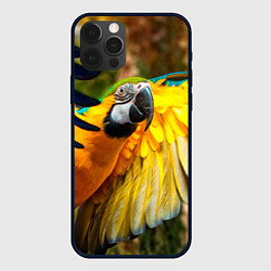 Чехол для iPhone 12 Pro Max Взлёт попугая, цвет: 3D-черный