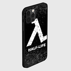 Чехол для iPhone 12 Pro Max Half-Life с потертостями на темном фоне, цвет: 3D-черный — фото 2