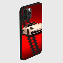 Чехол для iPhone 12 Pro Max Немецкий спортивный автомобиль Porsche, цвет: 3D-черный — фото 2