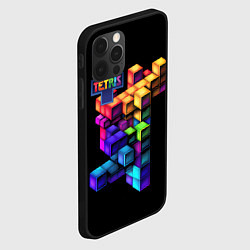 Чехол для iPhone 12 Pro Max Tetris game, цвет: 3D-черный — фото 2