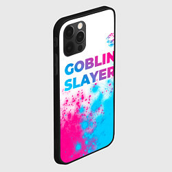 Чехол для iPhone 12 Pro Max Goblin Slayer neon gradient style: символ сверху, цвет: 3D-черный — фото 2