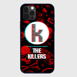 Чехол для iPhone 12 Pro Max The Killers rock glitch, цвет: 3D-черный