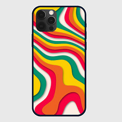 Чехол iPhone 12 Pro Max Множество красочных линий